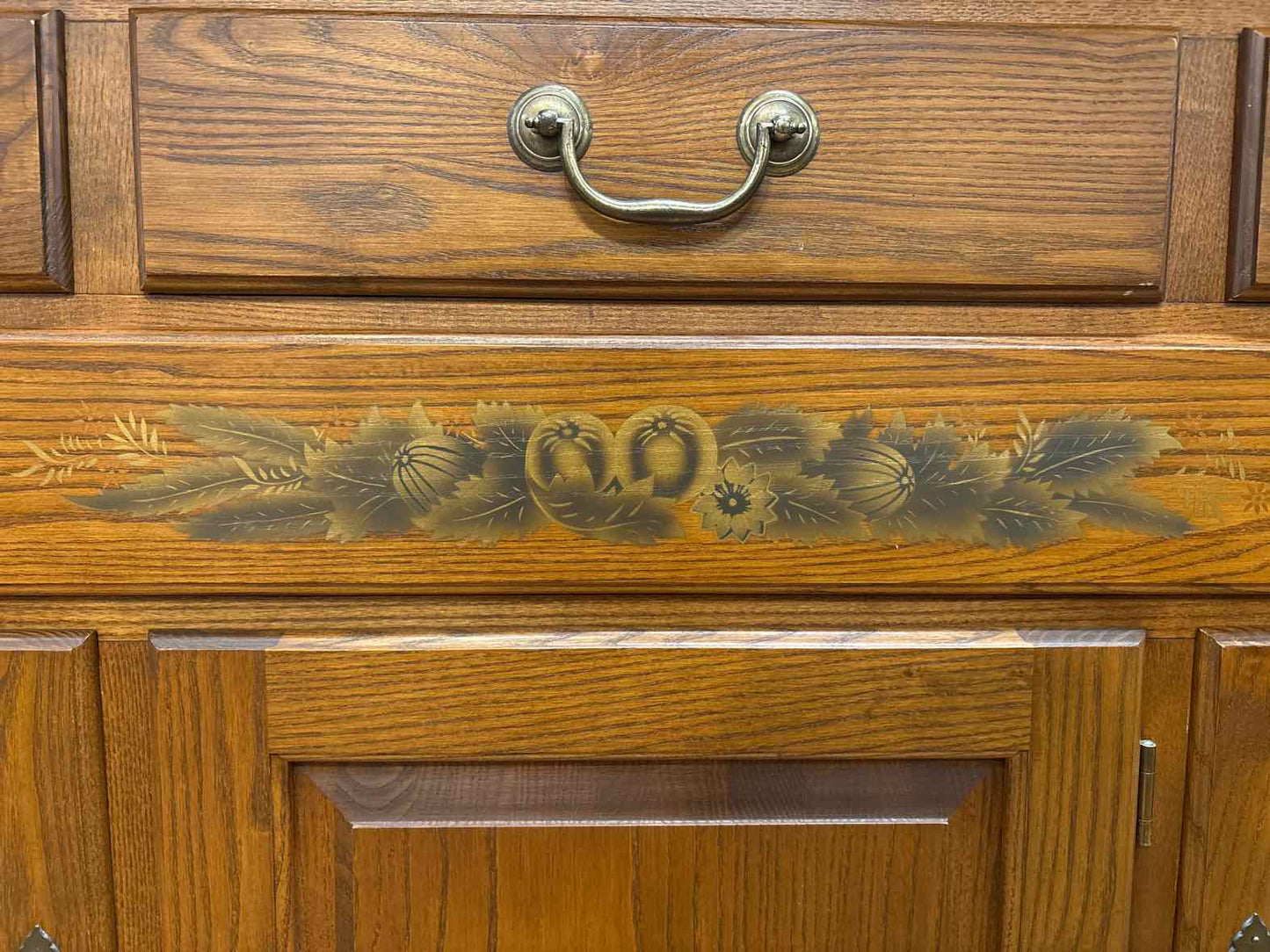 Hitchcock 2-Piece Oak China Cabinet
