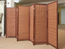 Bamboo 6 Panel Floor Screen