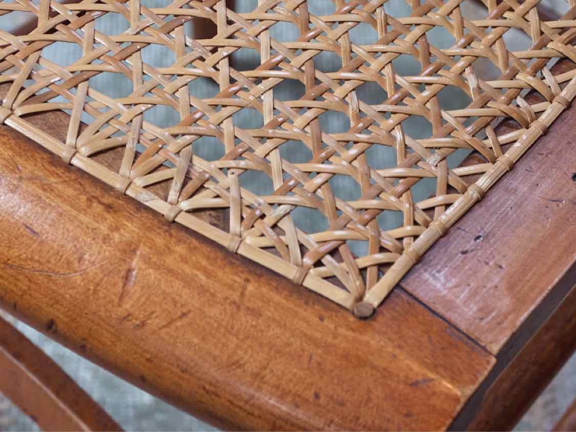Pair of Caned Seat Side Chairs