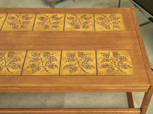 Made In Denmark Cherry Leaf Motif Tiles  Cocktail Table