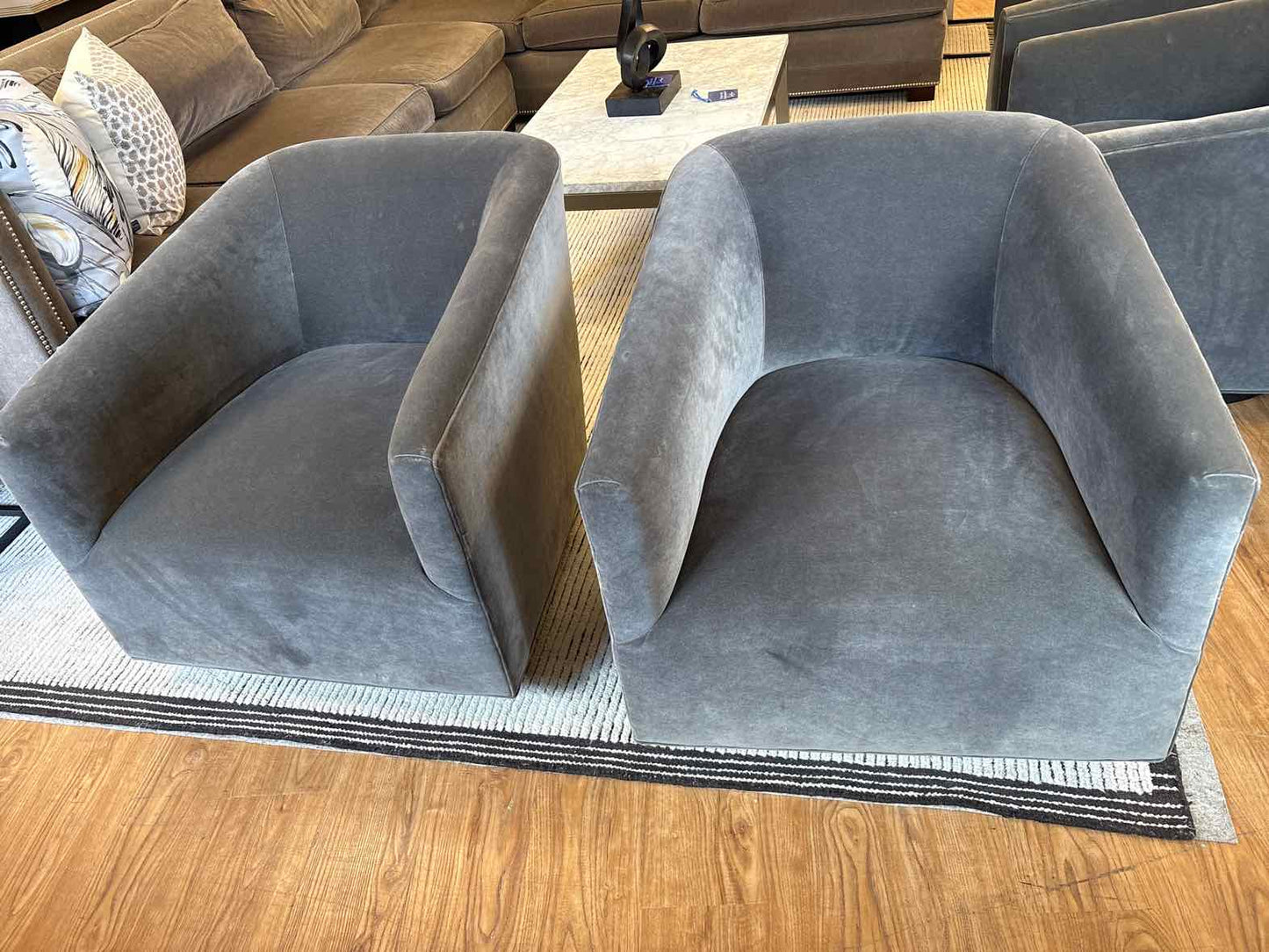 Pair of Mitchell Gold + Bob Williams 'Cooper' Swivel Chairs