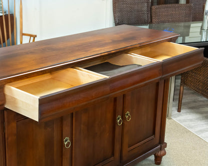 Ethan Allen 'British Classics' Cherry Finish 3 Door Sideboard