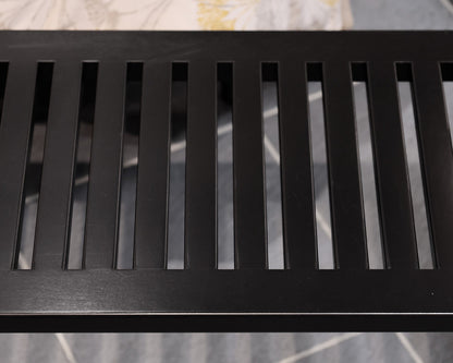 Black Metal Artek Bench