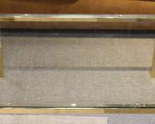 Brass and Glass Cocktail Table