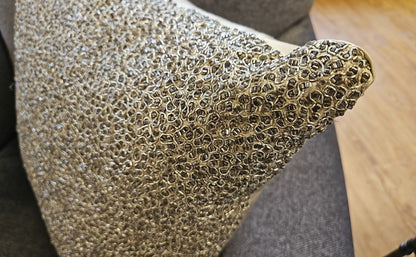 Pair Of Gold Accent Pillows