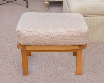 Pompanoosuc Mills South Beach Collection Cherry Framed Chair and Ottoman