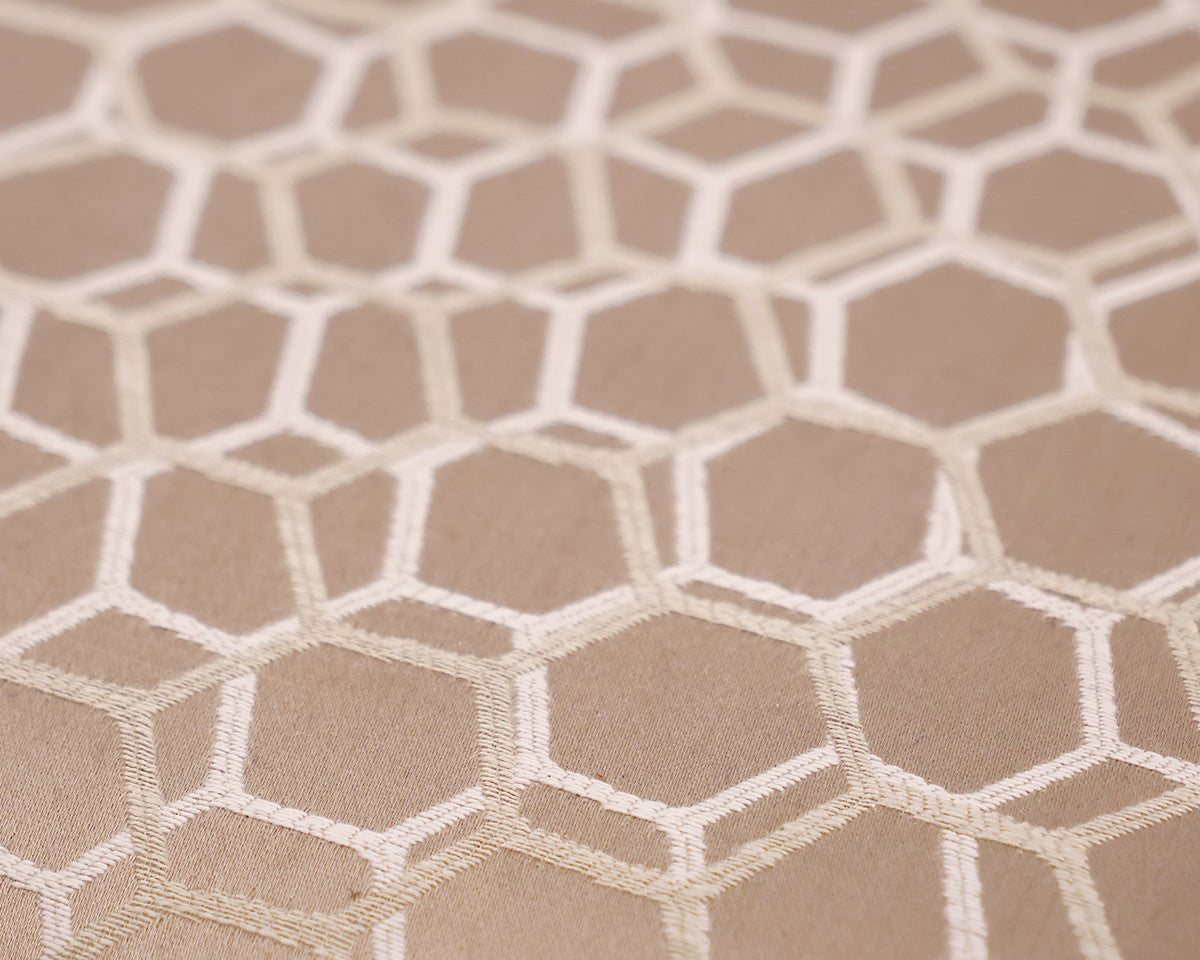 Custom Hickory Upholstered Ottoman