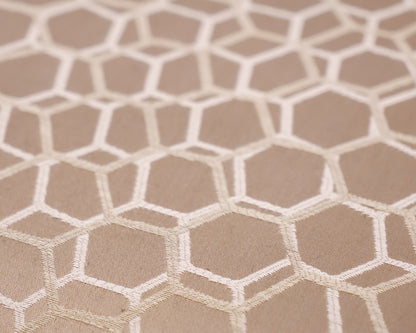 Custom Hickory Upholstered Ottoman