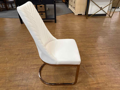 Set Of 4 White Dining Chairs