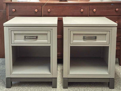 Pair of Aspen Home Gray Nightstands
