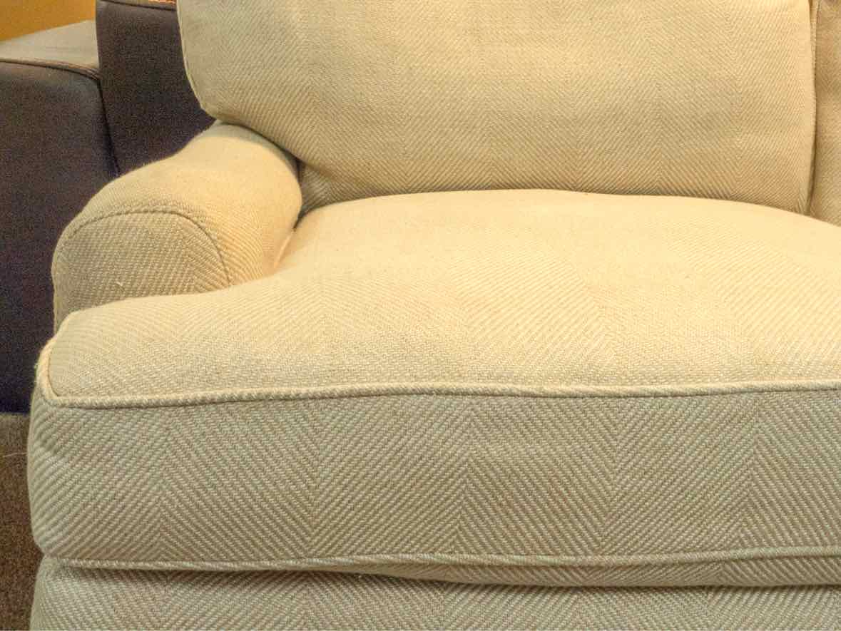 Custom Two Cushion English Roll Arm Loveseat