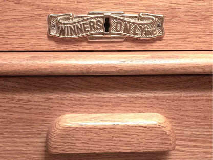 Winners Only Oak Roll Top Desk with File Drawer (includes 4 keys)