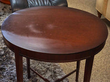 Mahogany Oval Accent Table