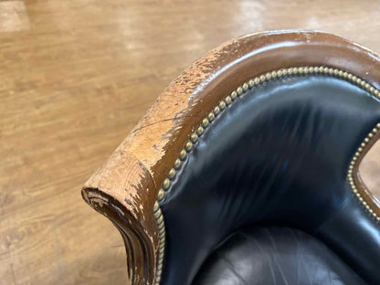 Pair of Henredon Leather Chairs