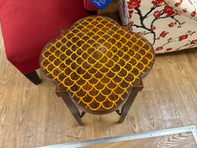 Wooden Quatrefoil Side Table