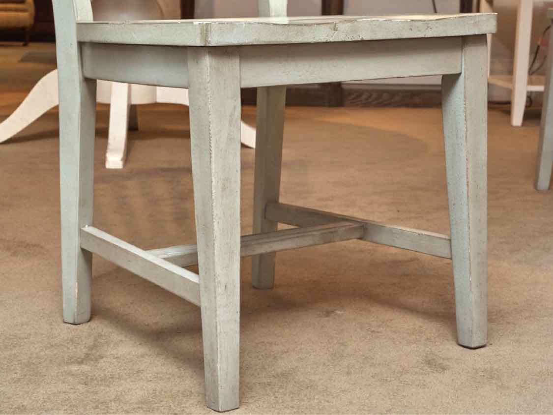 Set Of Universal Furniture Slat Back In Driftwood Grey Finish  Dining Chairs