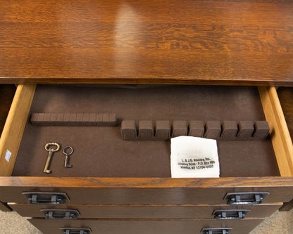 Stickley Mission Oak Sideboard with Paneled Plate Rail