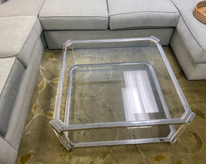 MG+BW Chrome & Glass Cocktail Table