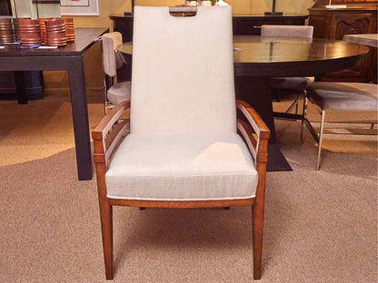 Set Of 4 Tommy Bahama 'Coles Bay' Ivory  Upholstered  Arm  Dining Chairs