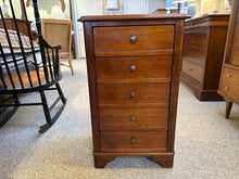 Grange 5-Drawer Bedside Chest in Cherry with Bronze Pulls