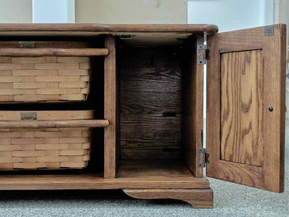 Oak Two Door Media Furniture