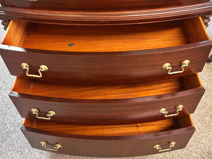 Mahogany 6 Drawer Chest on Chest