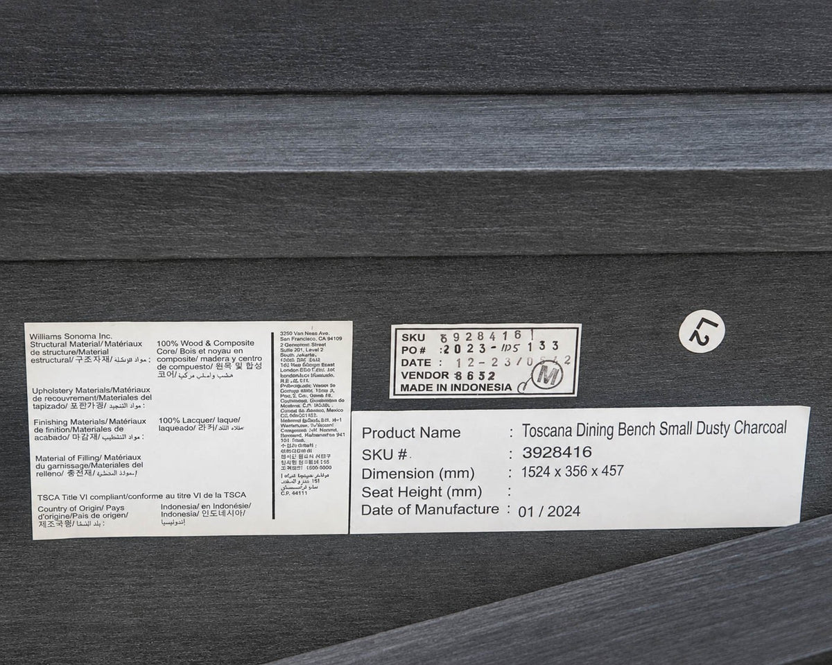 Williams Sonoma Home 'Toscana'  Bench
