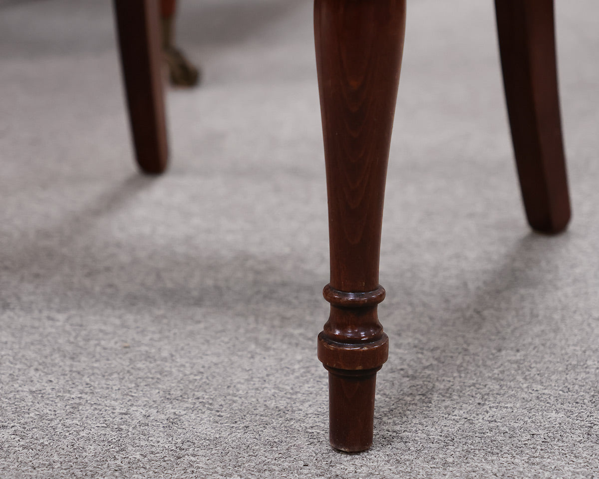 Grange Cherry Dining Table & Set of 6 Chairs with Rattan Seat & Back Panels