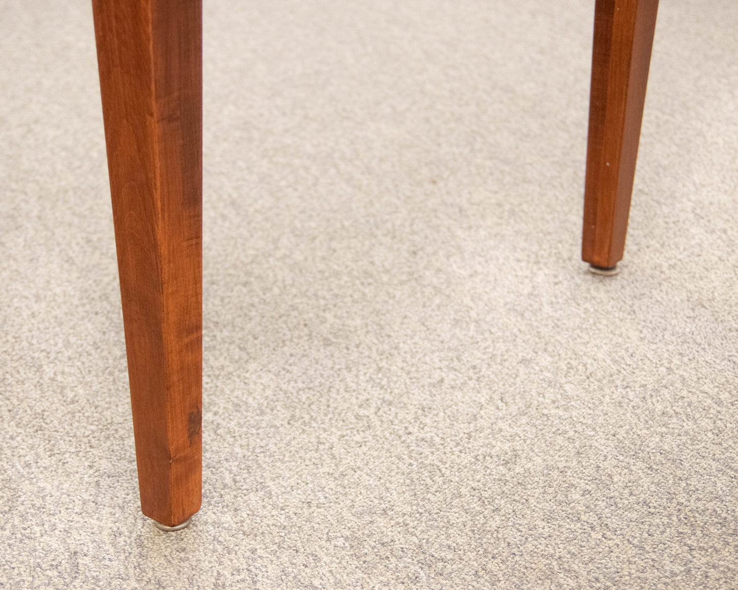 Amish Cherry Bowed Edge Mission  Dining Table On Tapered Legs