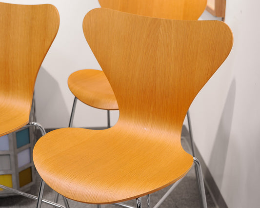 Set of 3 Fritz Hansen Bar Stools