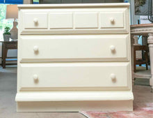 Cream Finish 2 Drawer Side Bed Chest
