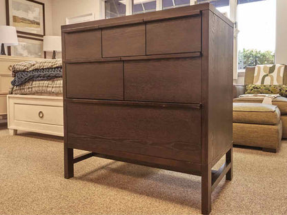 West Elm Dark Stain 6 Drawer Chests