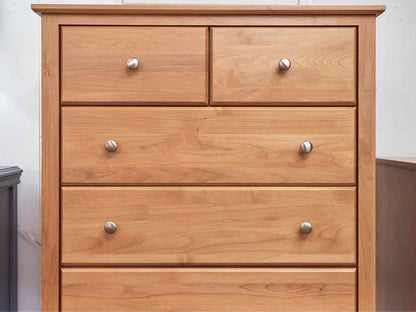 Solid Cherry 6 Saftey Lock Drawers Chrome Knobs Chest