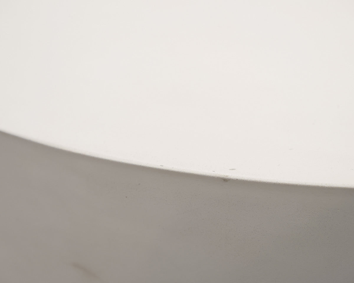 CB2 Cap 35" Ivory Cement Cocktail Table
