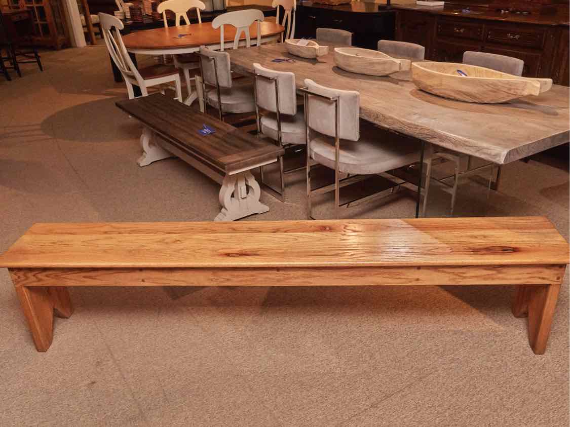 Solid Oak Bench
