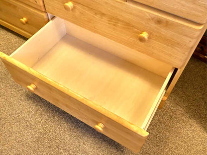 Light Oak Ten Drawer Dresser