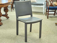 Room & Board Madrid Set of 4 Grey Leather Dining Chairs
