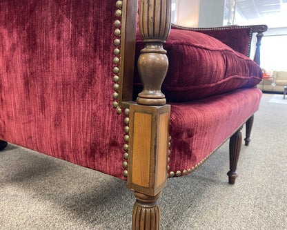 Sheraton Style Mahogany Framed Sette