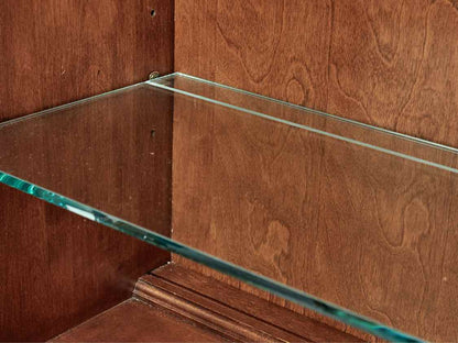 Nichols & Stone Cherry China Cabinet with Lighted Hutch