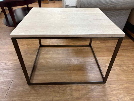 Mitchell Gold + Bob Williams Travertine Side Table