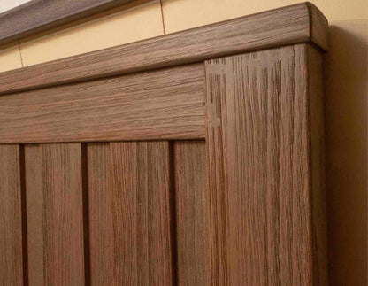 Restoration Hardware Putty Finish Panel Twin Bed Includes Siderails & Slat Roll