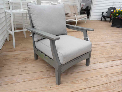 Polywood 3 Cushion Sofa, Pair of Arm Chairs , Cocktail Table Outdoor Set