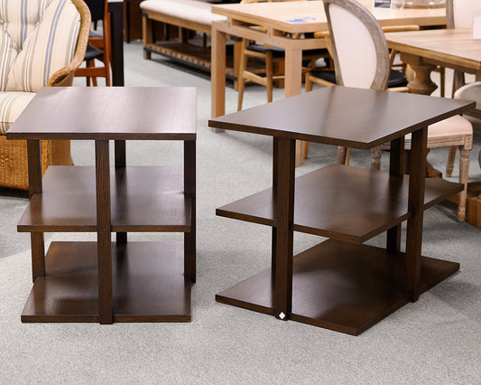 Pair of Side Tables w/ 3 Levels