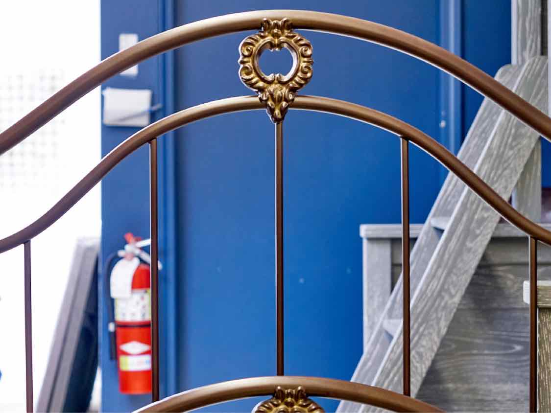 Iron Full Bed in Espresso Tone Finish
