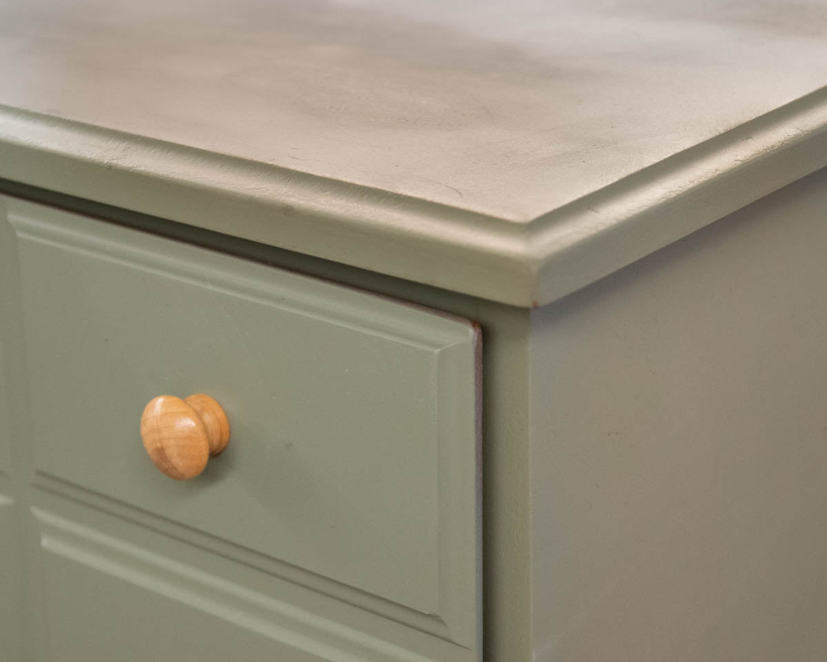Four Drawer Chest On Chest Finished In Sage Green