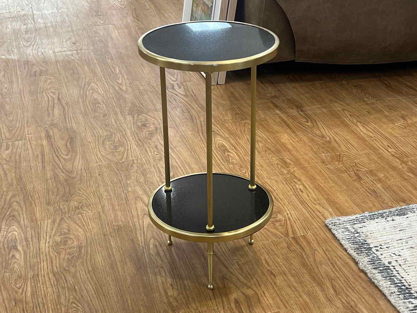 Black and Gold Drink Table