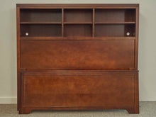 Stanley Full Bookcase Headboard Bed in Cherry Stain