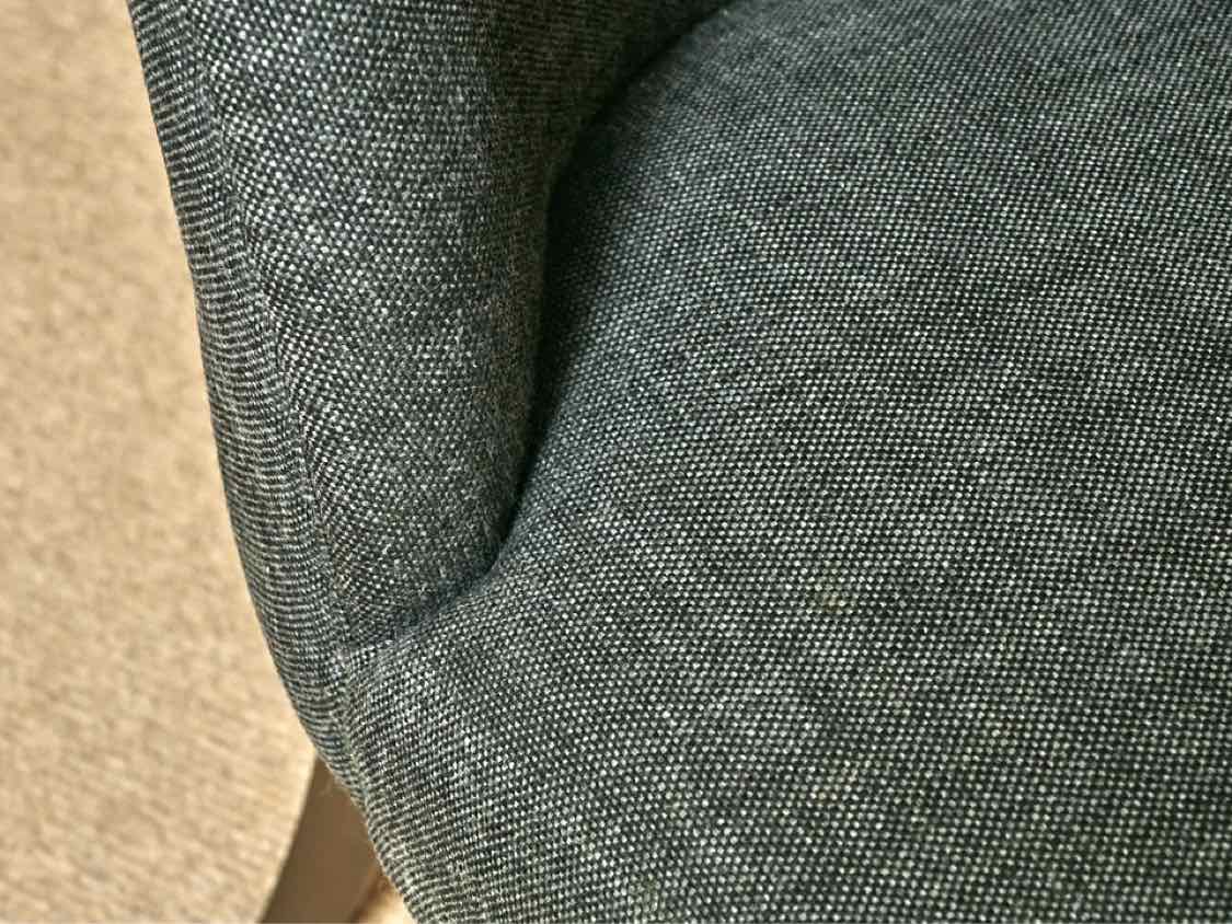 Set of 6 RH Graphite Grey Upholstered Side Dining Chairs