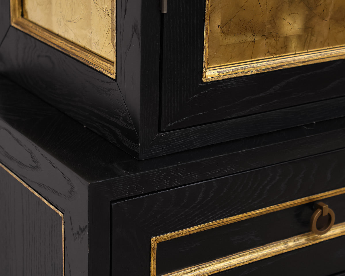 Two-Piece Global Views Collectors China Cabinet