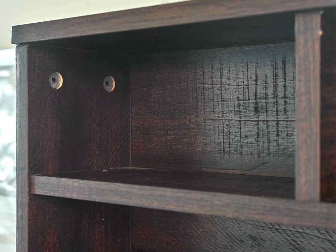 Rustic Dark Stain Hall Tree